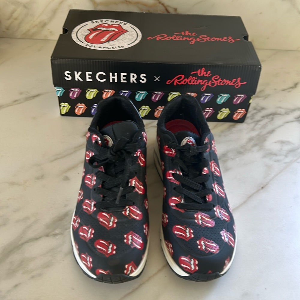 The Ultimate RollingStones Fan shoes!! Brand new “Sketcher Unos” size 8